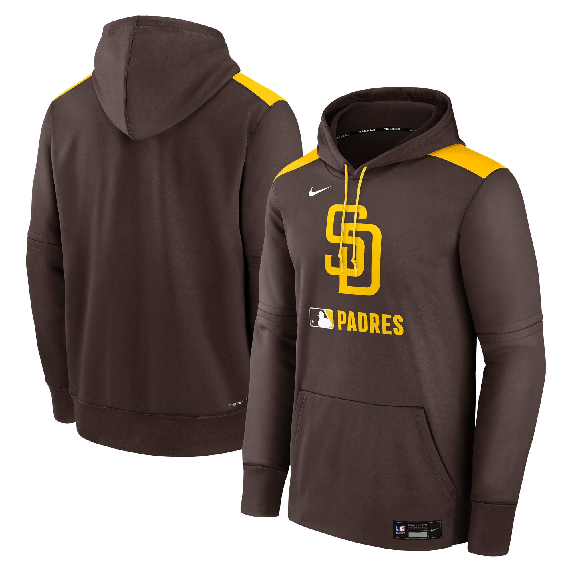San Diego Padres Nike Authentic Pullover Hoodie - Uomo