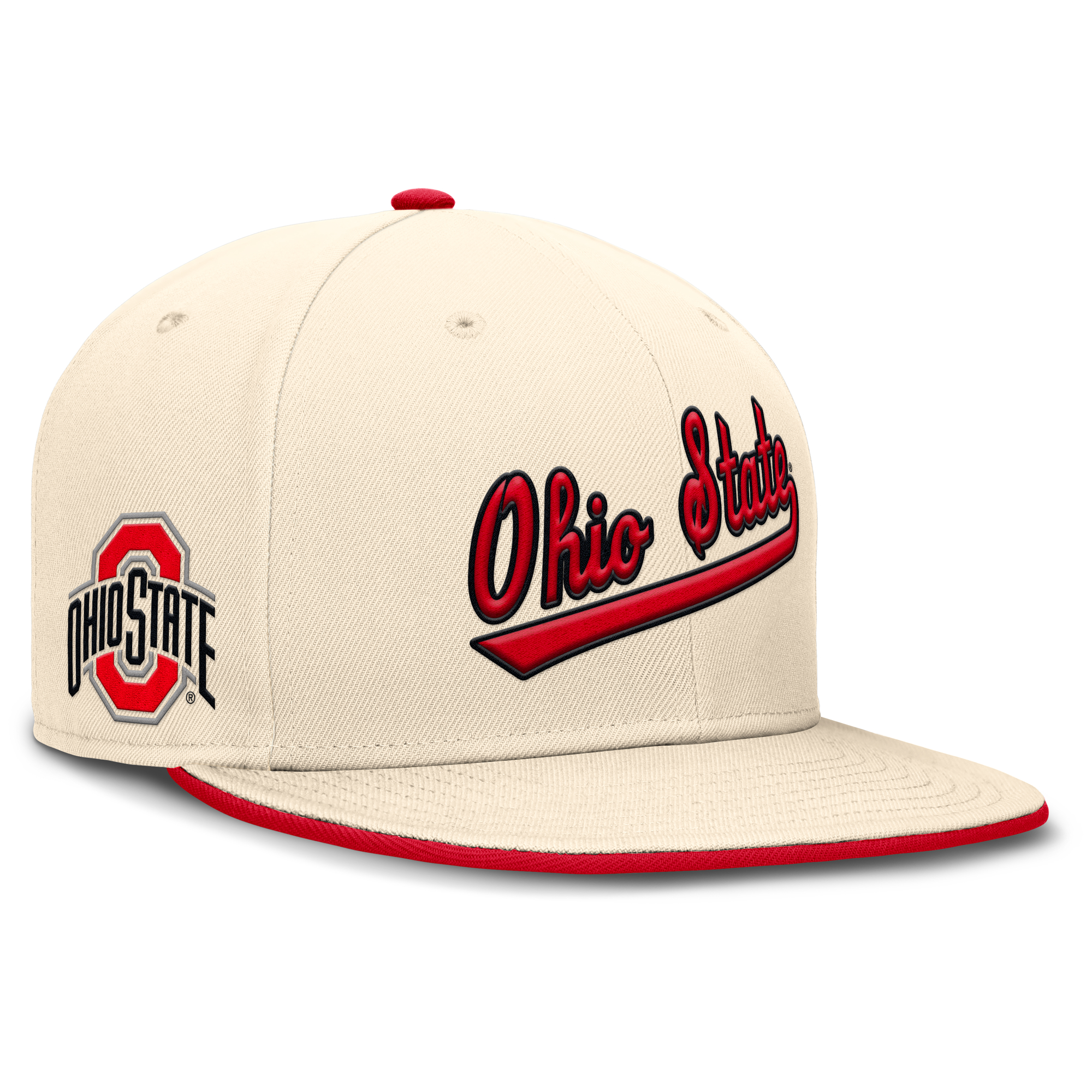 Men's Nike Natural Ohio State Buckeyes 2026 Primetime Natural True Fitted Hat
