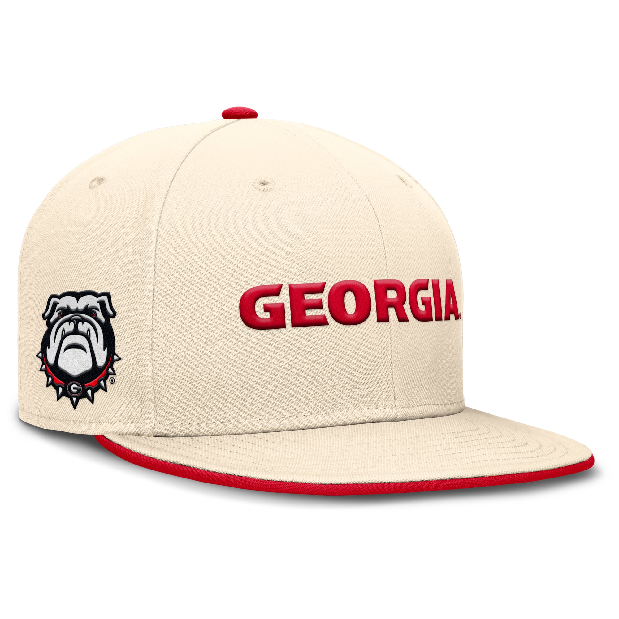 Men's Nike Natural Georgia Bulldogs 2026 Primetime Natural True Fitted Hat