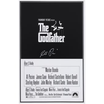 Al Pacino The Godfather Autographed 11" x 17" Movie Poster