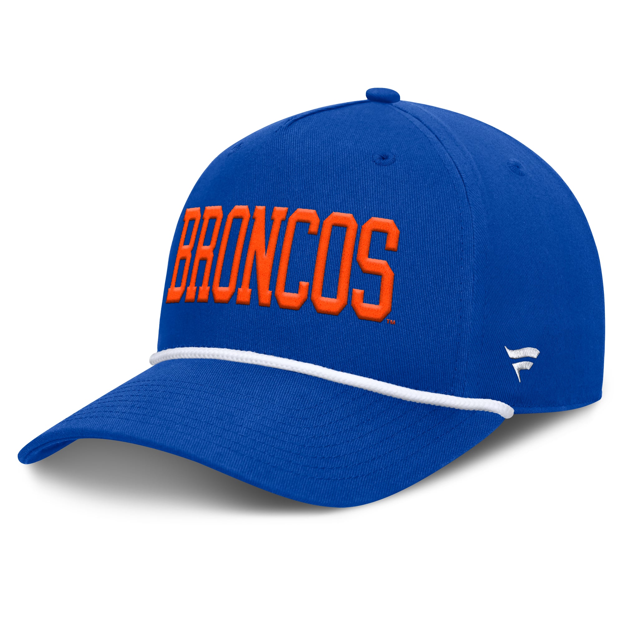 Men's Fanatics  Royal Boise State Broncos Foul Ball Rope Adjustable Hat