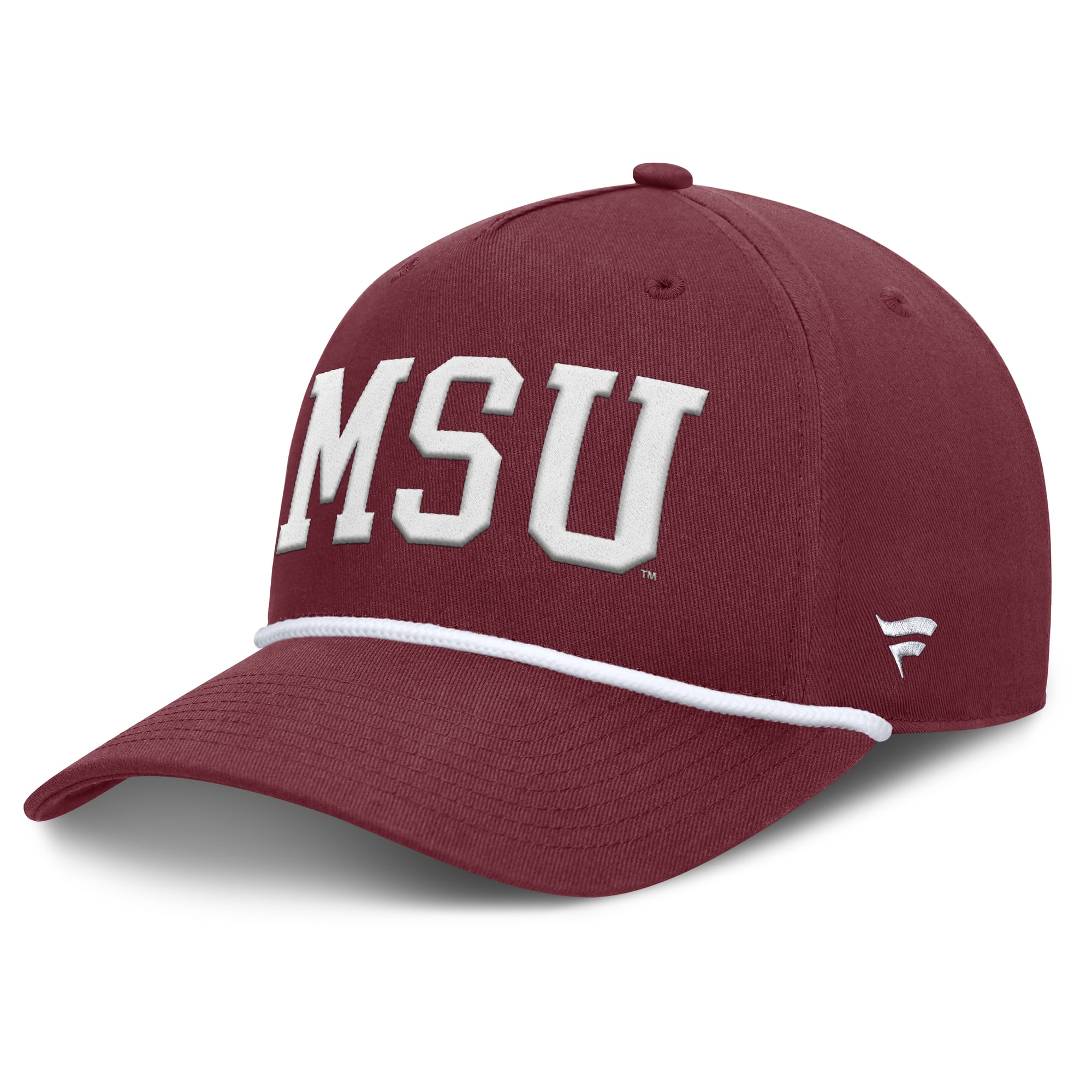 Men's Fanatics  Maroon Mississippi State Bulldogs Foul Ball Rope Adjustable Hat