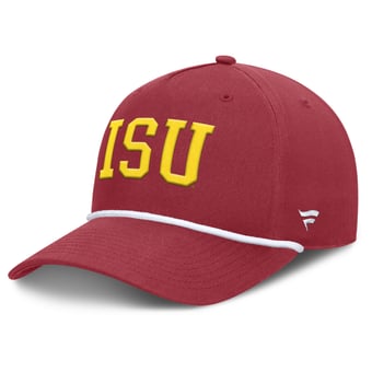 Men's Fanatics  Cardinal Iowa State Cyclones Foul Ball Rope Adjustable Hat