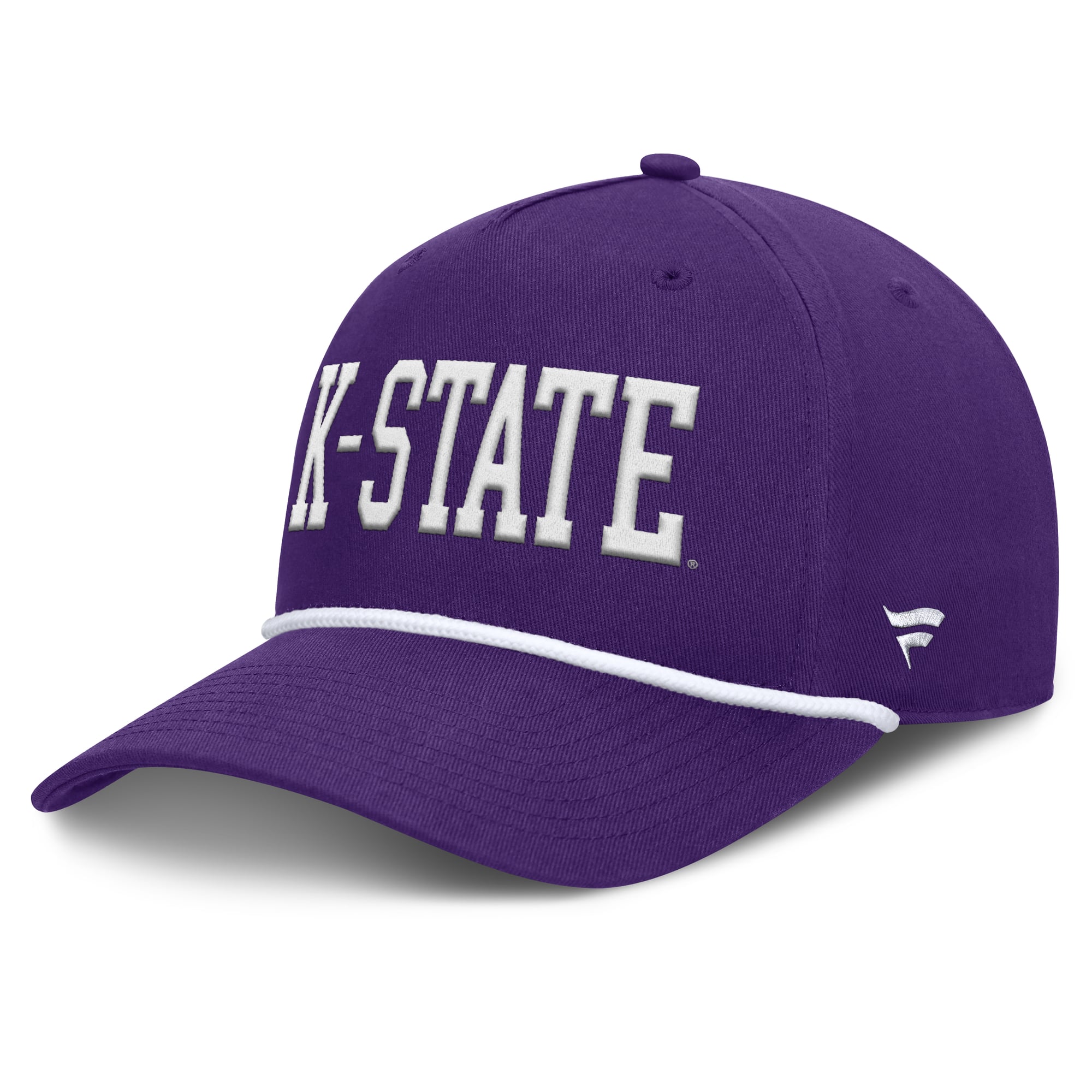 Men's Fanatics  Purple Kansas State Wildcats Foul Ball Rope Adjustable Hat
