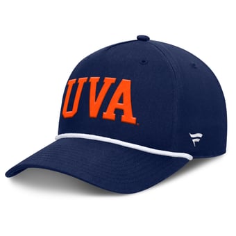 Men's Fanatics  Navy Virginia Cavaliers Foul Ball Rope Adjustable Hat
