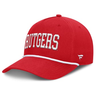 Men's Fanatics  Scarlet Rutgers Scarlet Knights Foul Ball Rope Adjustable Hat