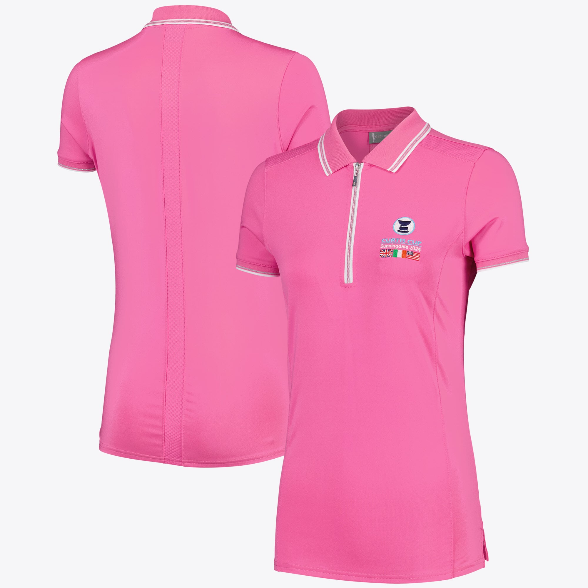 Curtis Cup Sunningdale 2024 Glenmuir Stella Polo - Rosa - Donna