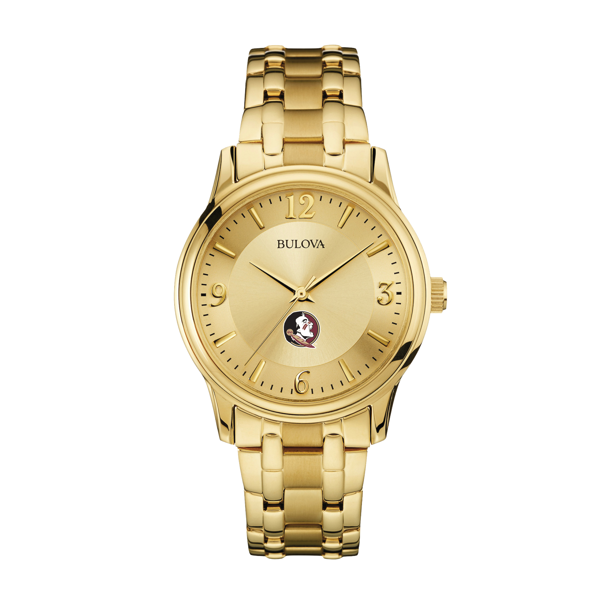 Men's Bulova Florida State Seminoles Gold-Tone Watch