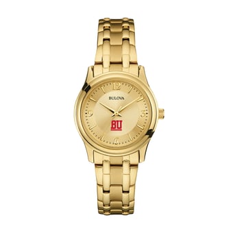 Women's Bulova Boston University Gold-Tone Watch