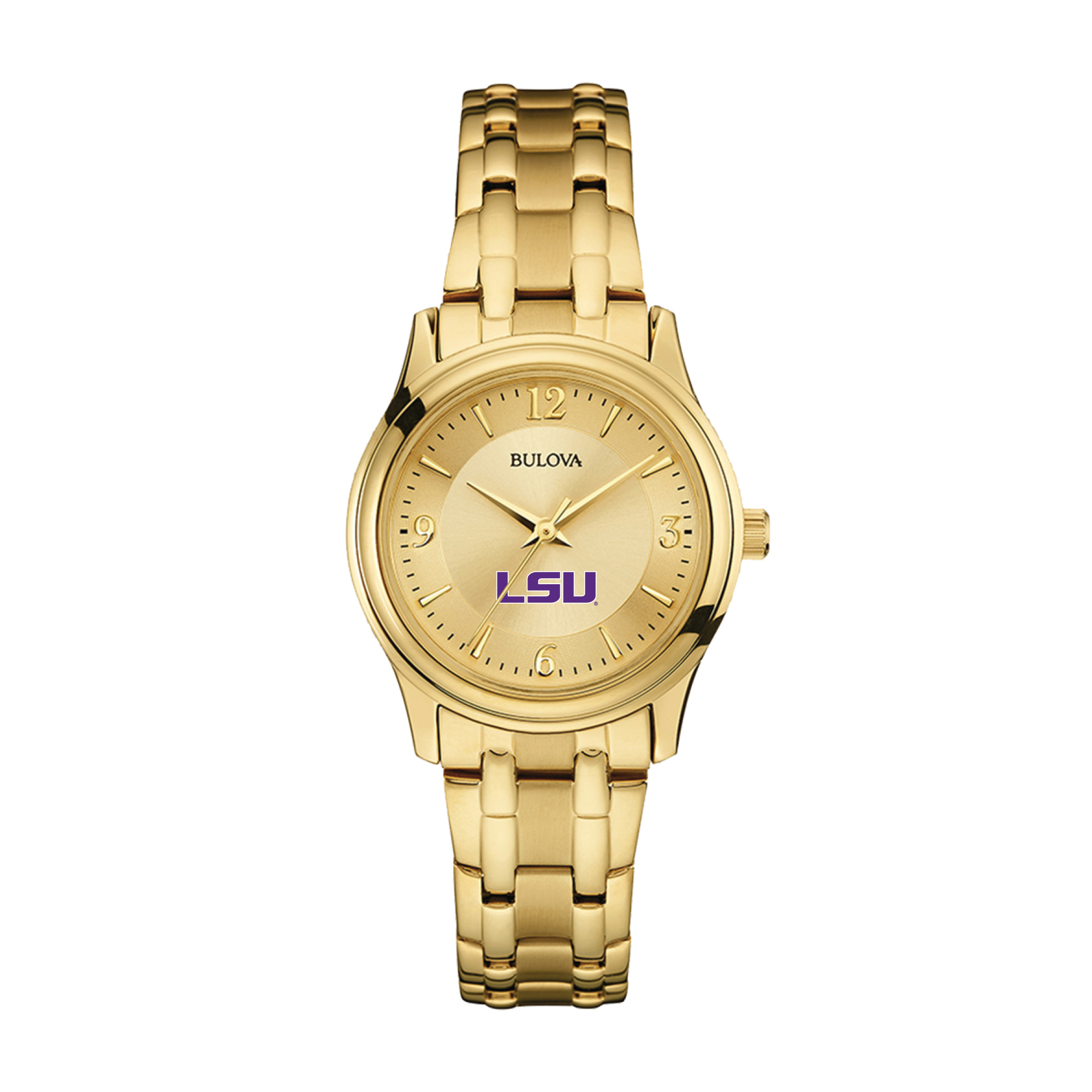 Women's Bulova LSU Tigers Gold-Tone Watch