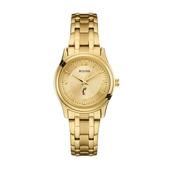 Women's Bulova Cincinnati Bearcats Gold-Tone Watch