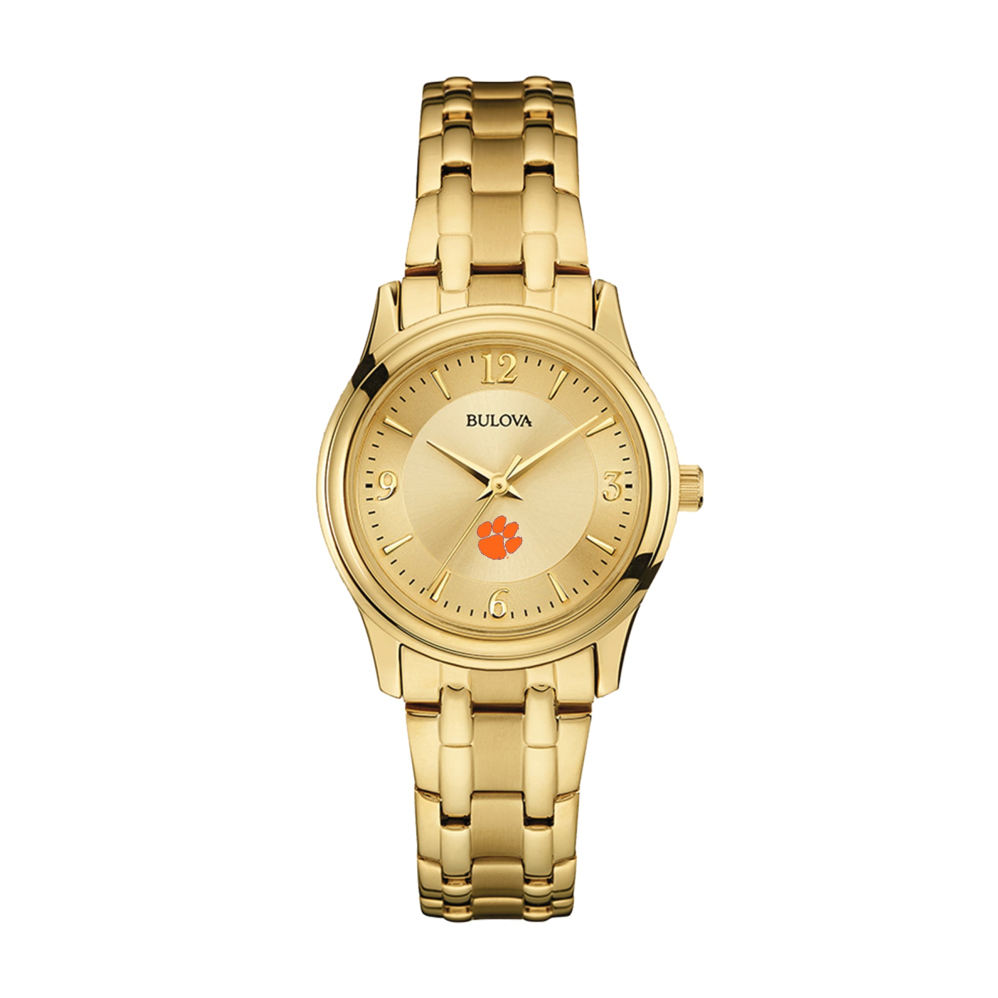 Women's Bulova Clemson Tigers Gold-Tone Watch