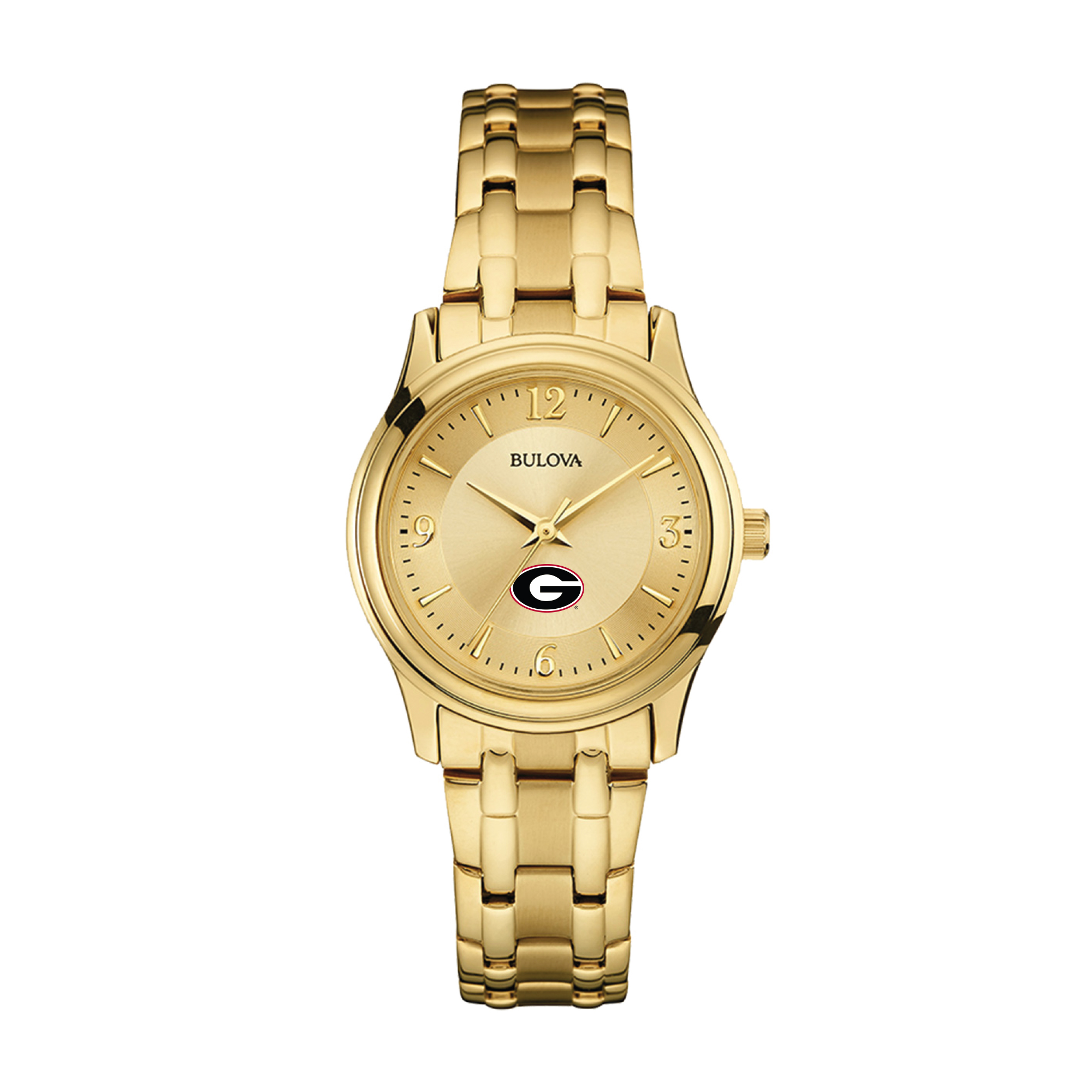 Women's Bulova Georgia Bulldogs Gold-Tone Watch