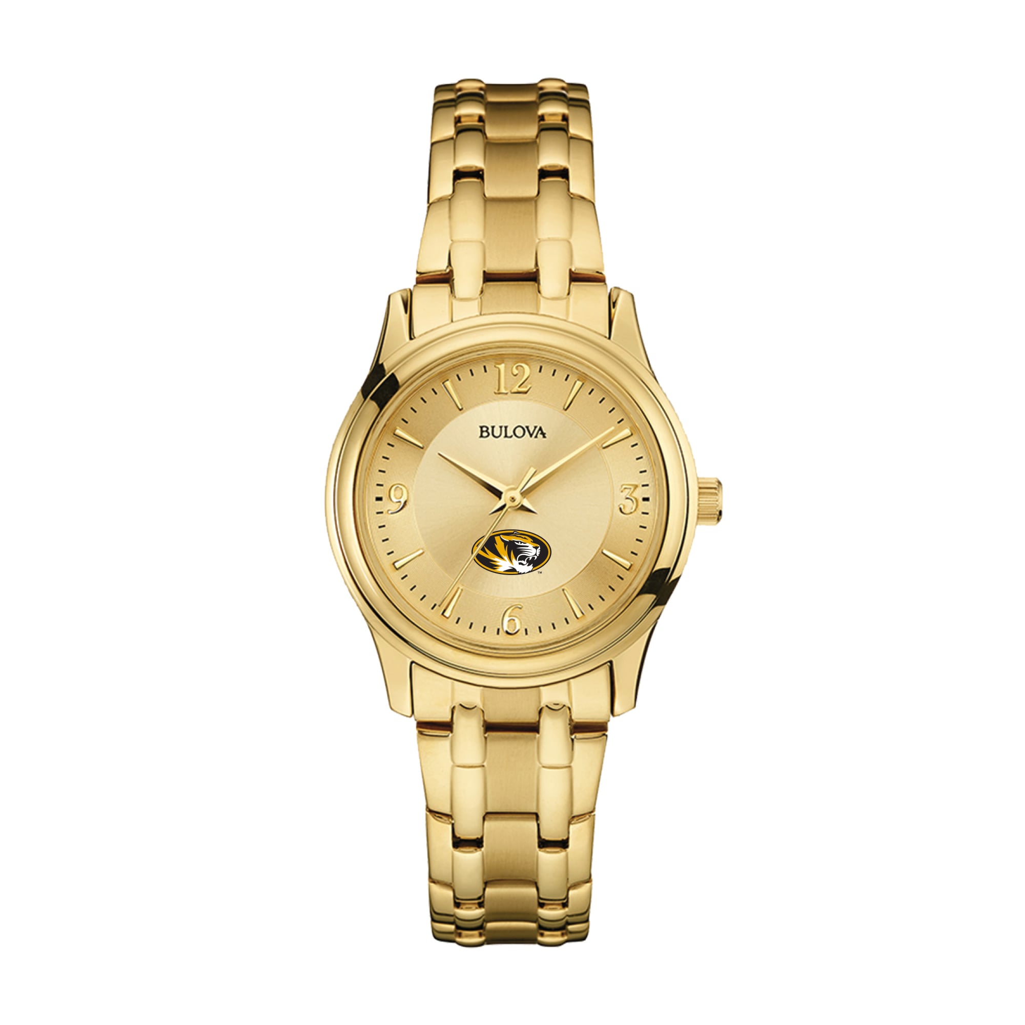 Women's Bulova Missouri Tigers Gold-Tone Watch