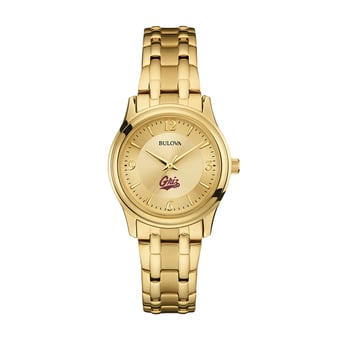 Women's Bulova Montana Grizzlies Gold-Tone Watch