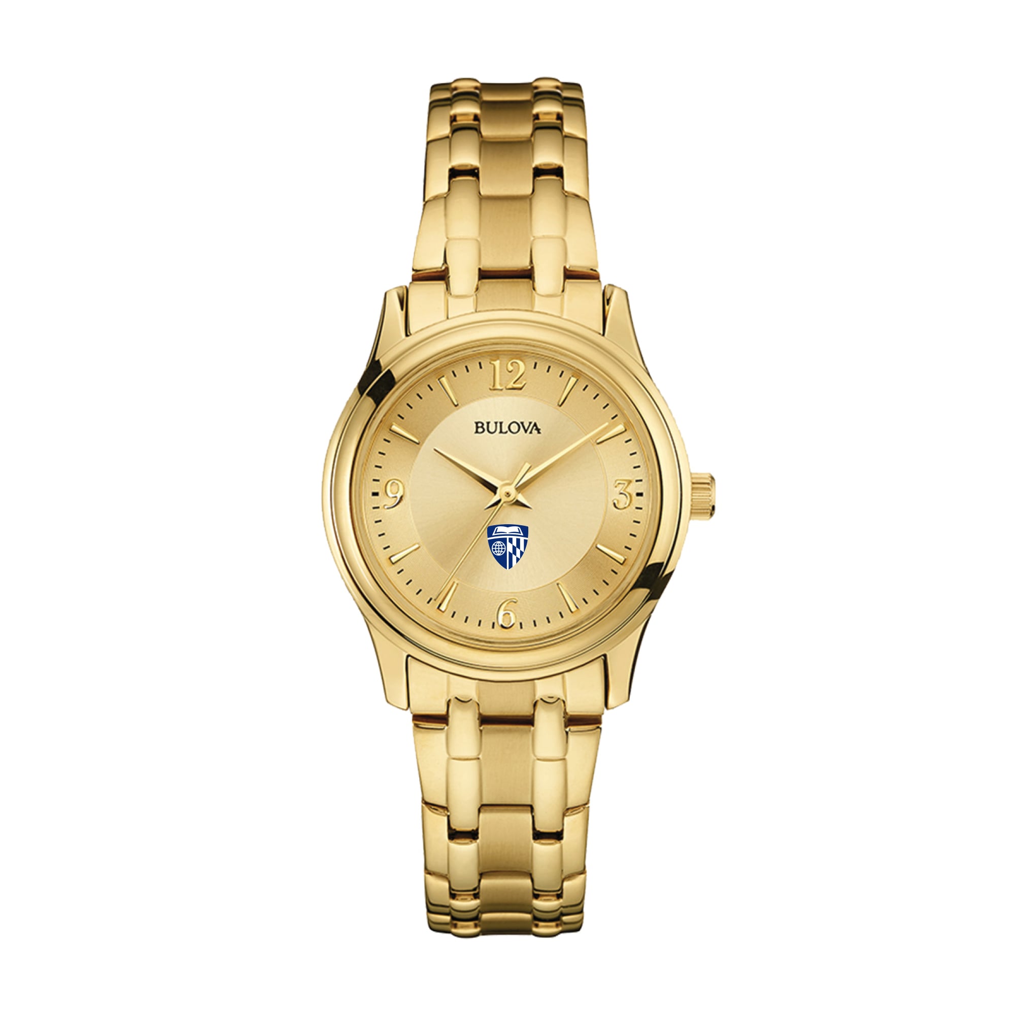 Women's Bulova Johns Hopkins Blue Jays Gold-Tone Watch