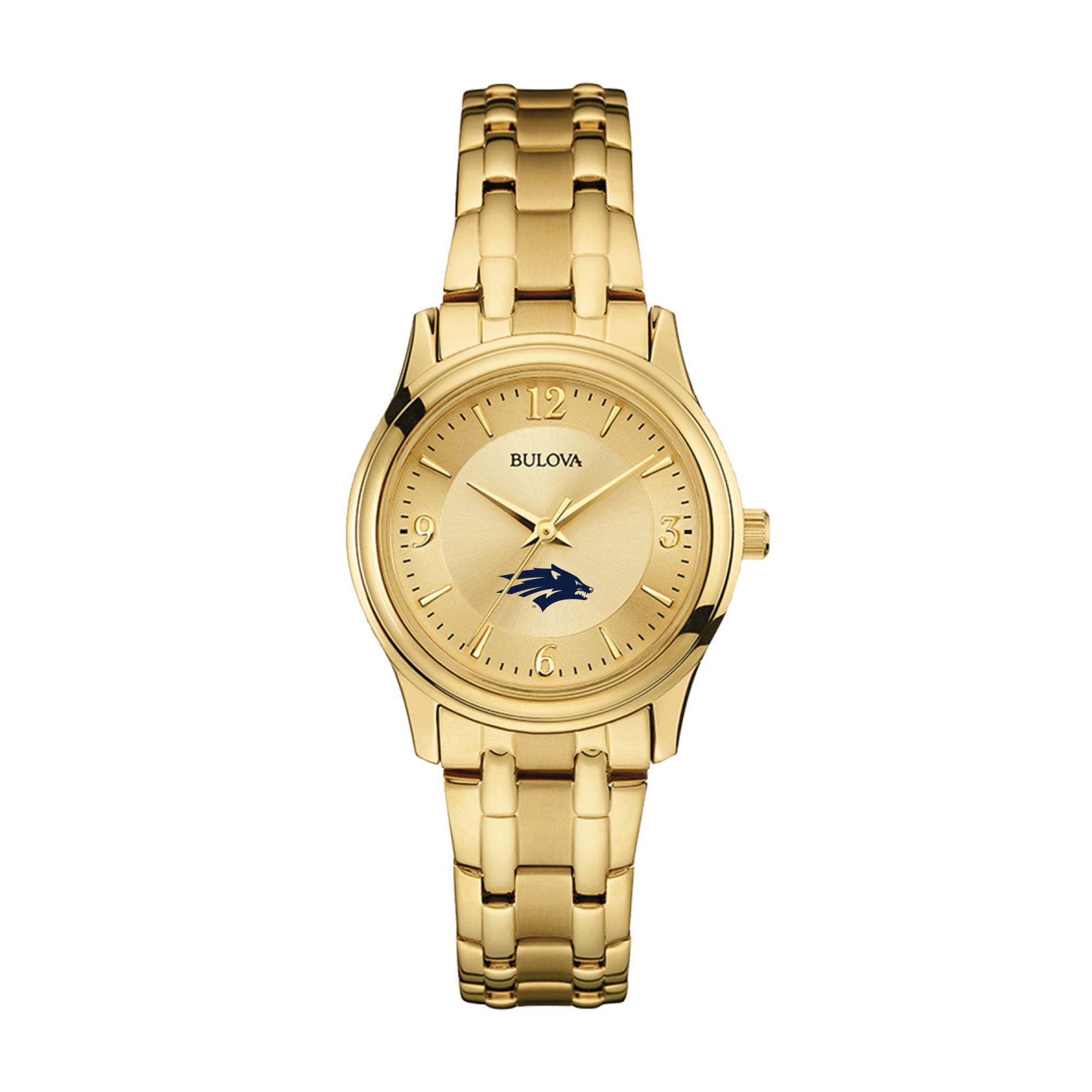 Women's Bulova Nevada Wolf Pack Gold-Tone Watch