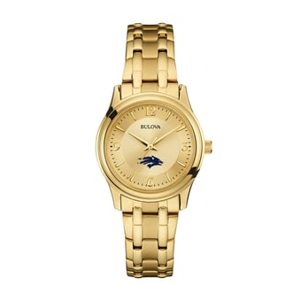 Women's Bulova Nevada Wolf Pack Gold-Tone Watch