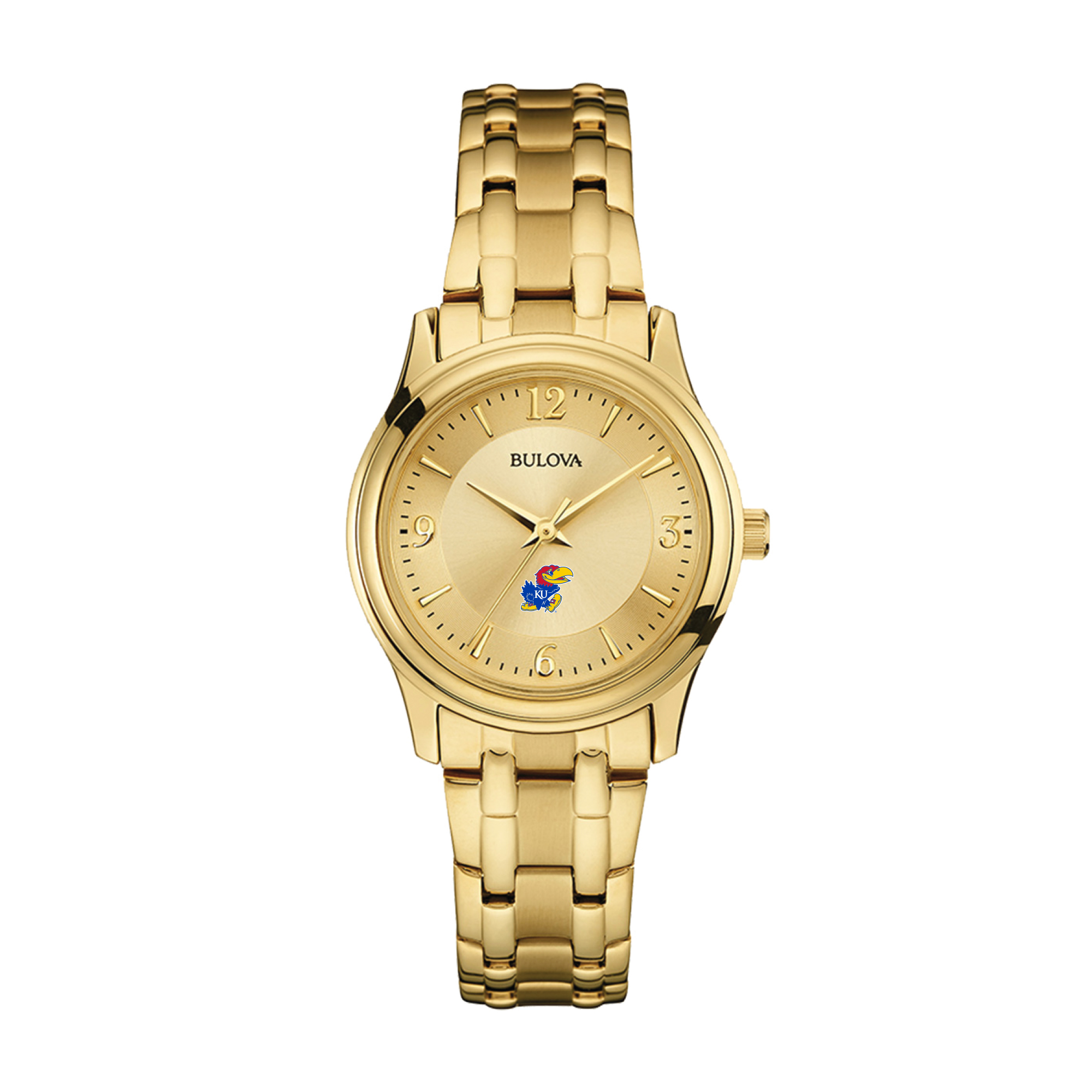 Women's Bulova Kansas Jayhawks Gold-Tone Watch