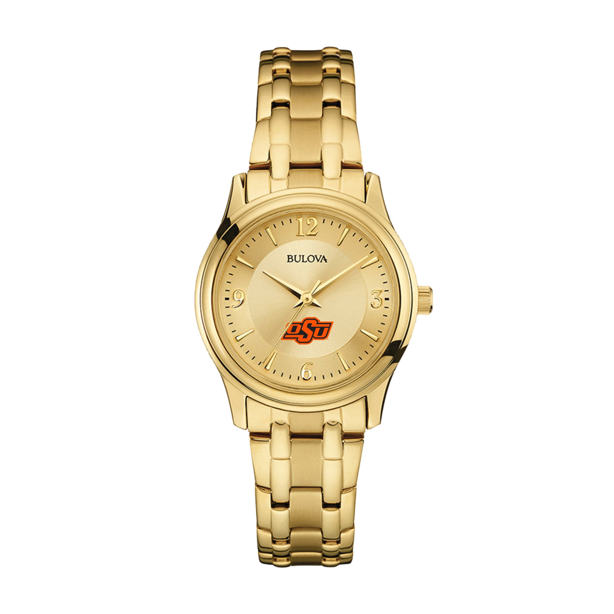 Women's Bulova Oklahoma State Cowboys Gold-Tone Watch