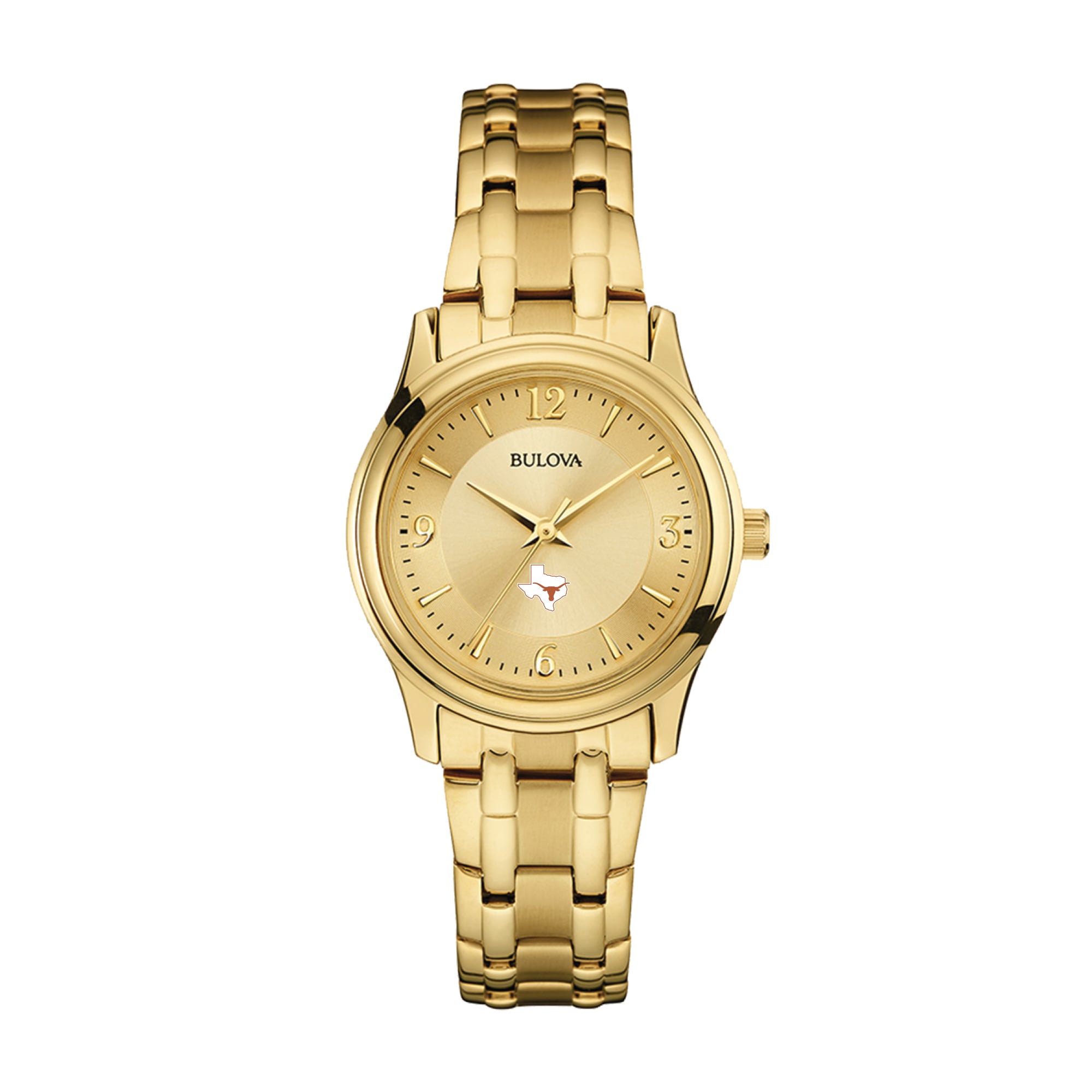 Women's Bulova Texas Longhorns Gold-Tone Watch