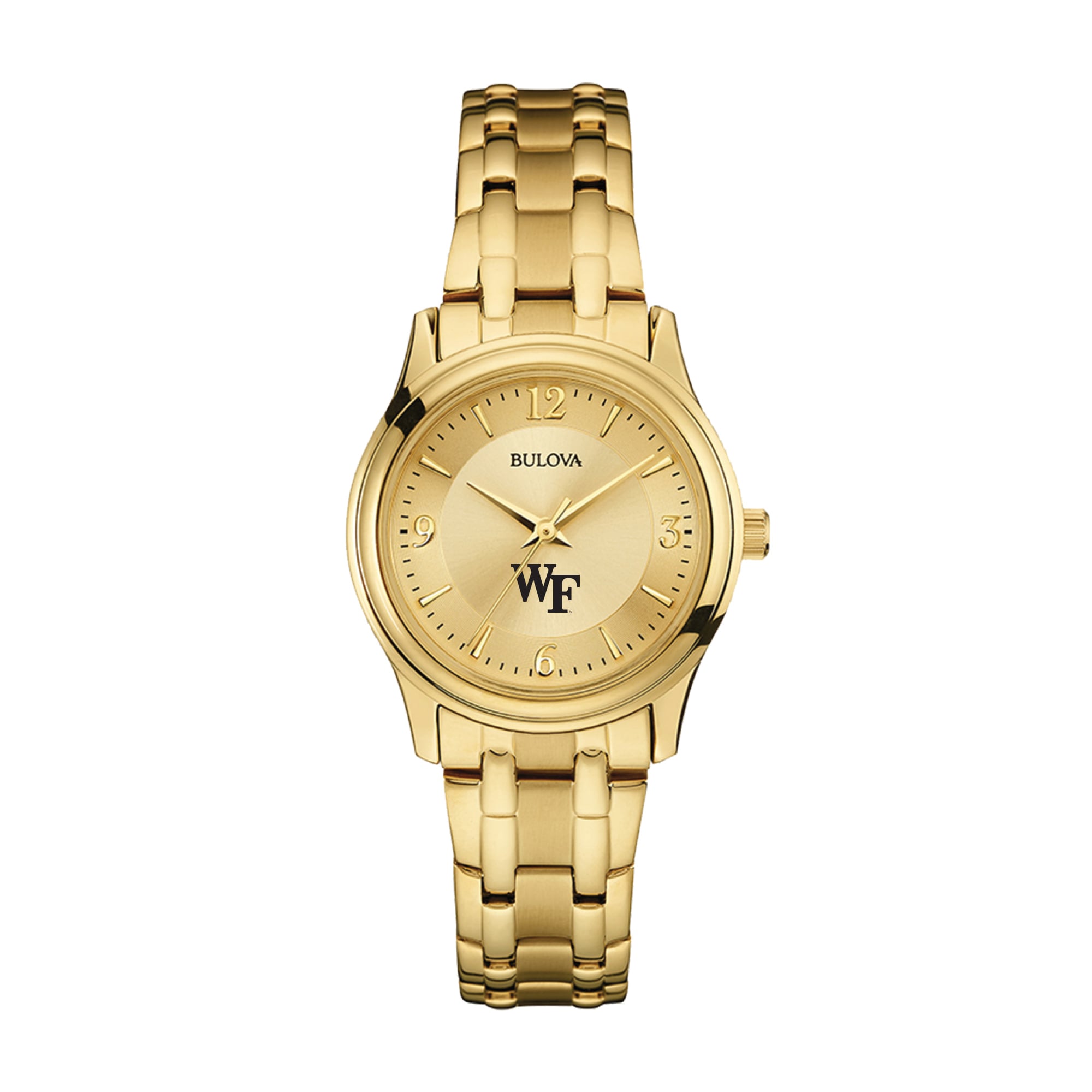 Women's Bulova Wake Forest Demon Deacons Gold-Tone Watch