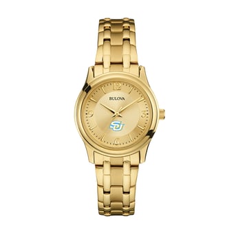 Women's Bulova Southern University Jaguars Gold-Tone Watch