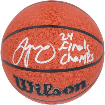 "Jayson Tatum Boston Celtics Autographed 2024 NBA Finals Champions Wilson Authentic Series Indoor/Outdoor Basketball with ""24 Finals Champs"" Inscription"