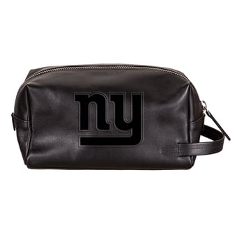 New York Giants Hybrid Leather Lined Dopp Toiletry Bag