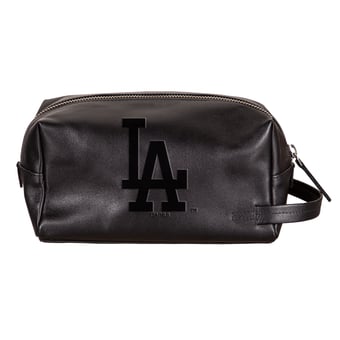 Los Angeles Dodgers Hybrid Leather Lined Dopp Toiletry Bag