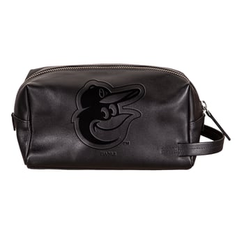Baltimore Orioles Hybrid Leather Lined Dopp Toiletry Bag