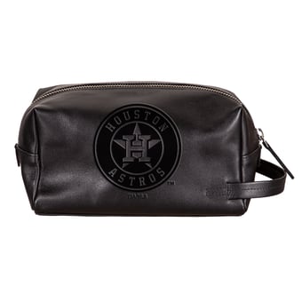 Houston Astros Hybrid Leather Lined Dopp Toiletry Bag
