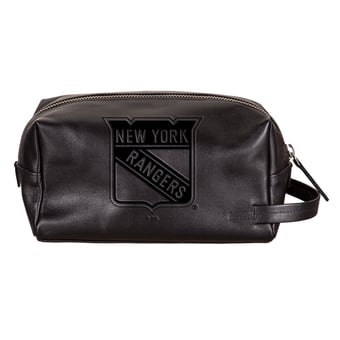 New York Rangers Hybrid Leather Lined Dopp Toiletry Bag