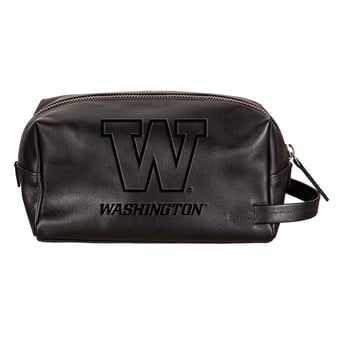Washington Huskies Hybrid Leather Lined Dopp Toiletry Bag