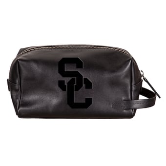 USC Trojans Hybrid Leather Lined Dopp Toiletry Bag