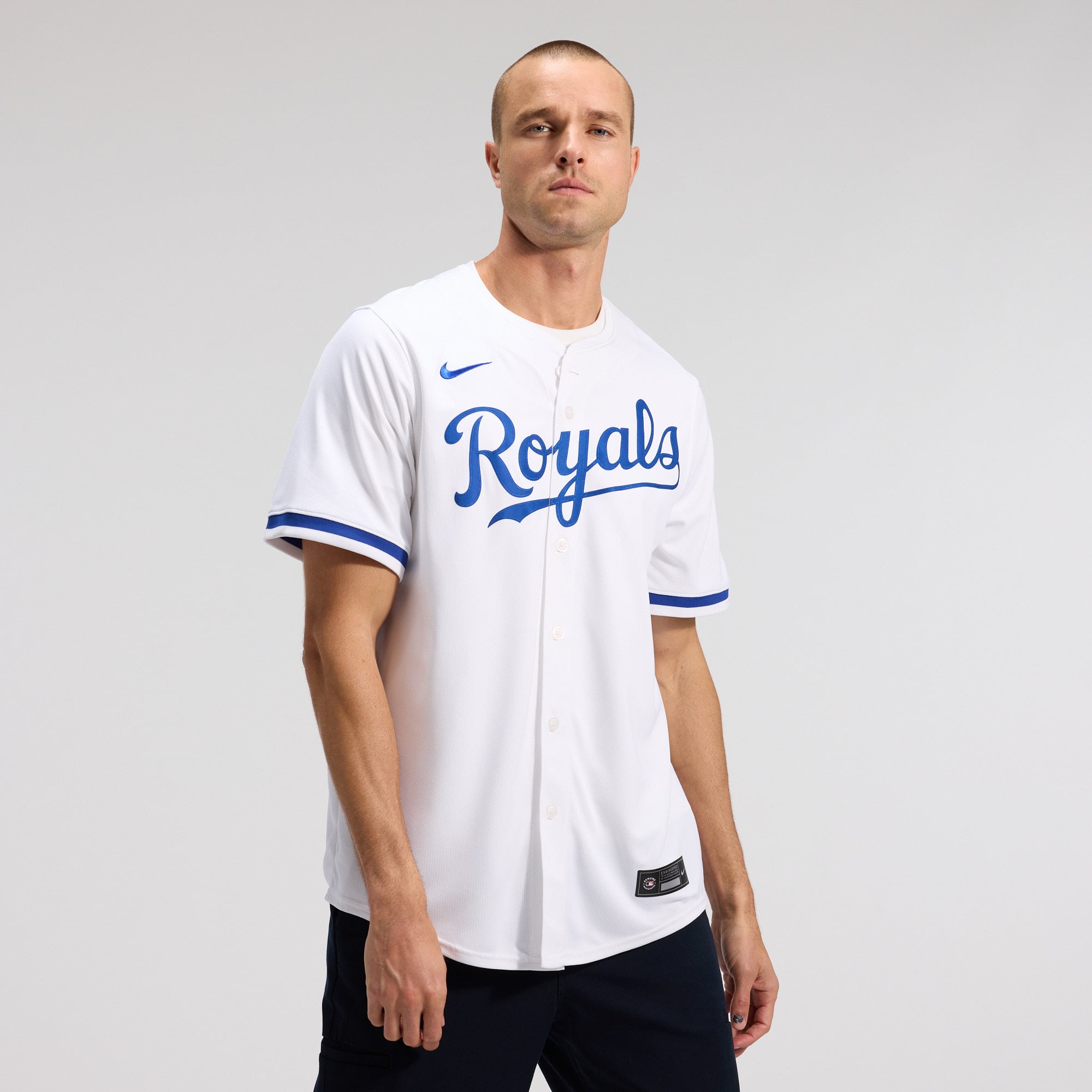 Men's Nike White Kansas City Royals Home Limited Jersey