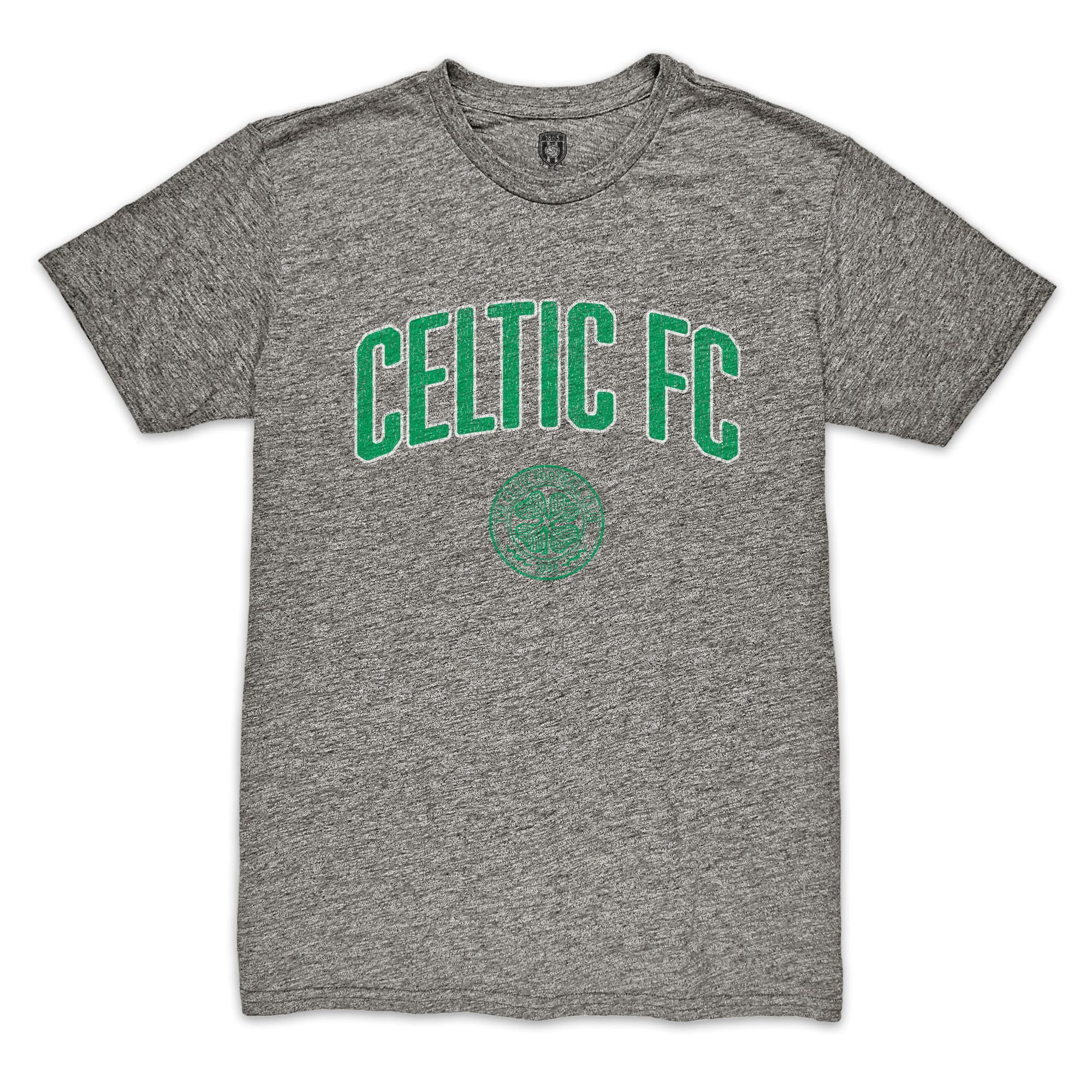 Men's 1863FC Heather Gray Celtic Wordmark Vintage Tri-Blend T-Shirt