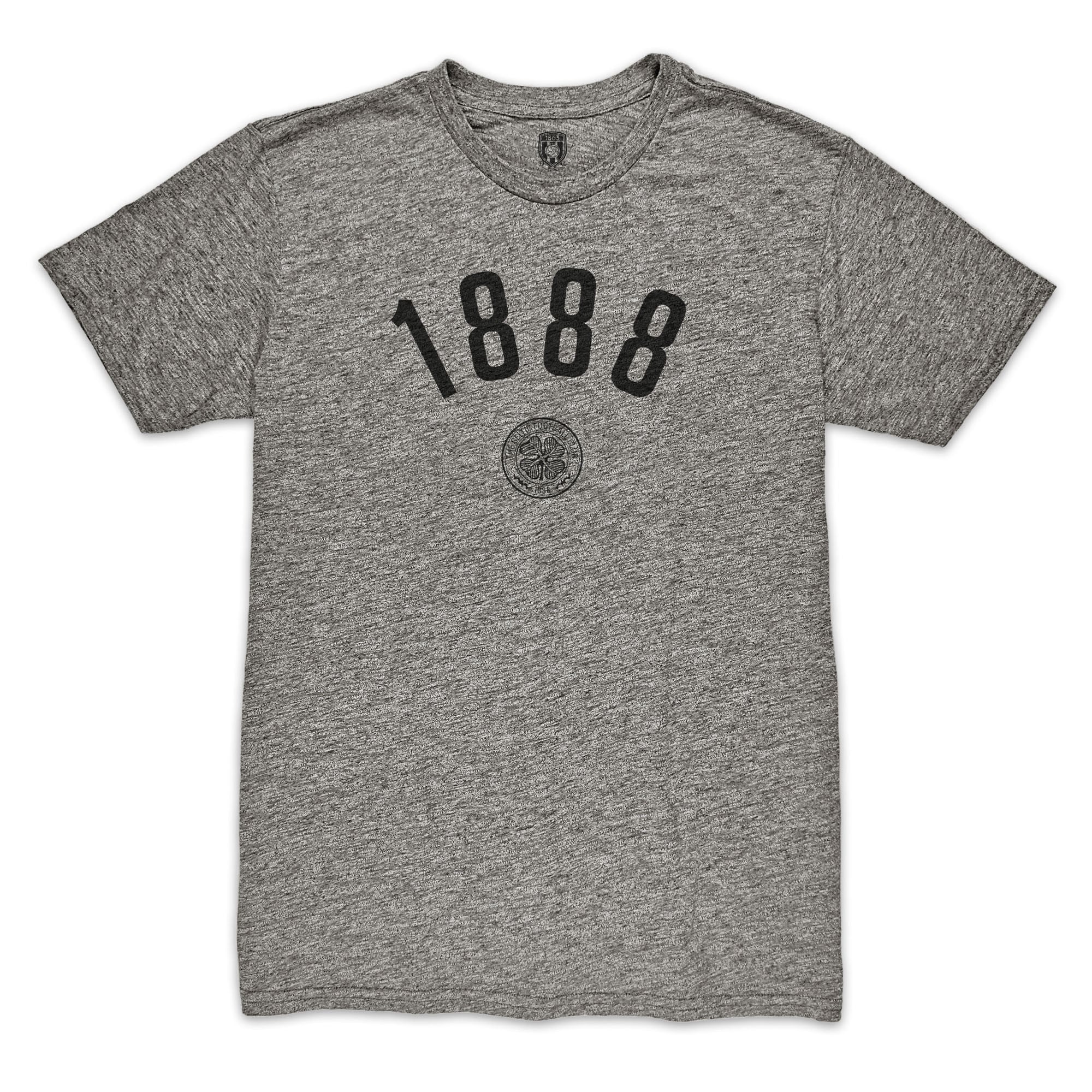 Men's 1863FC Heather Gray Celtic Arched Date Vintage Tri-Blend T-Shirt