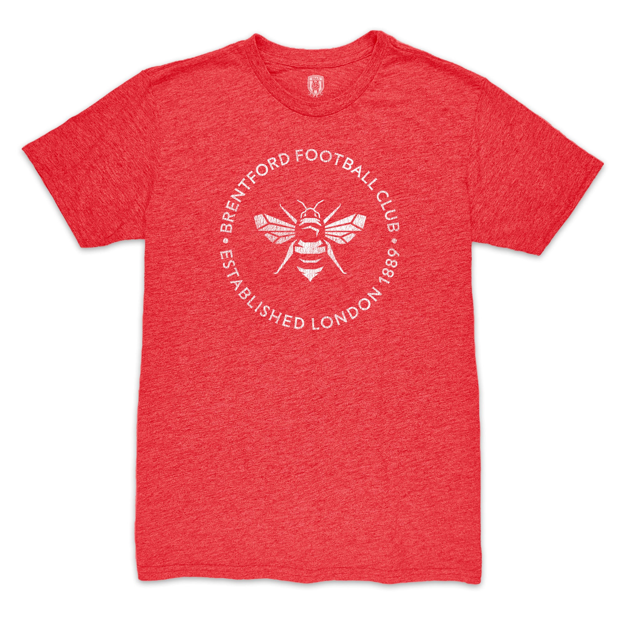 Men's 1863FC Red Brentford FC Roundabout Vintage Tri-Blend T-Shirt