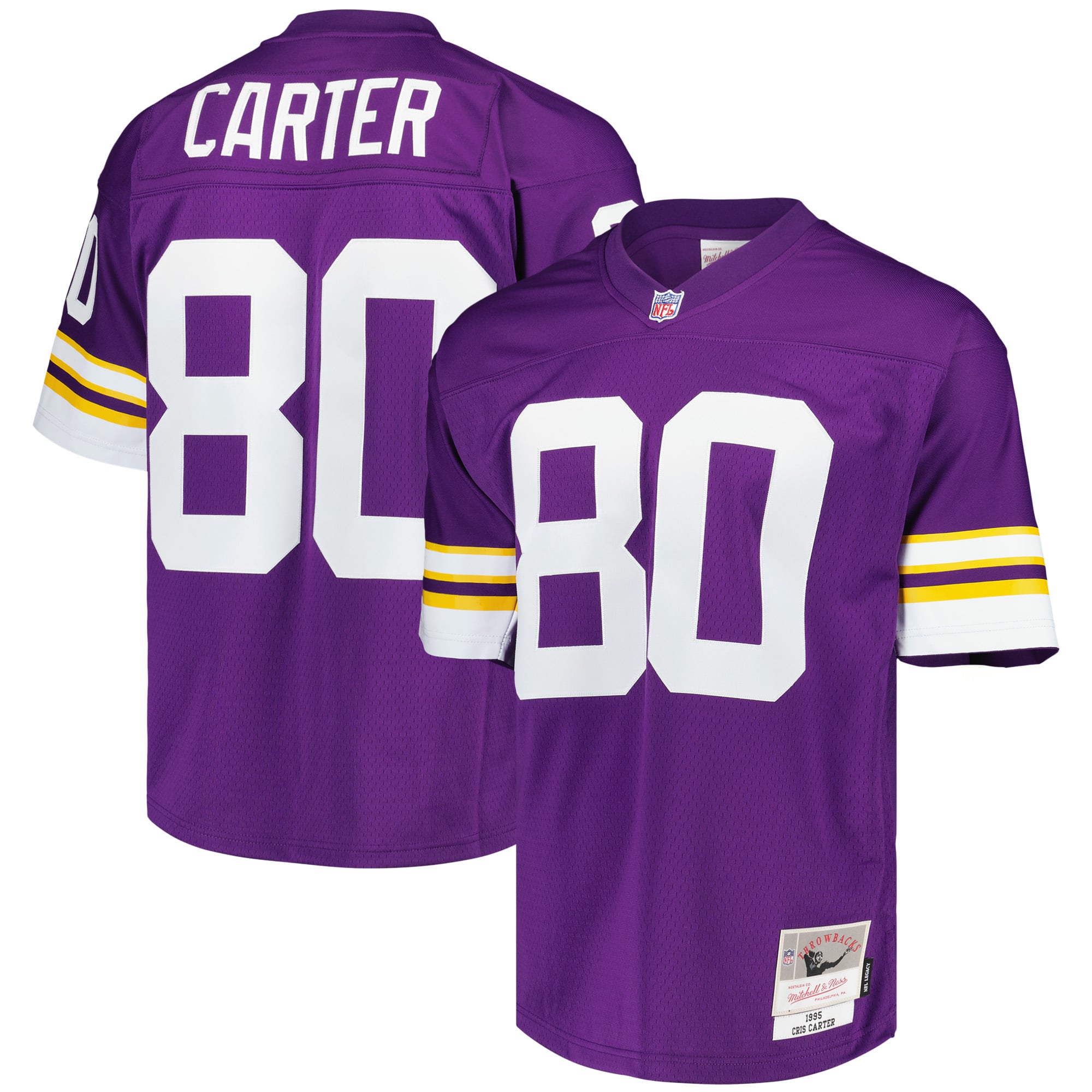 Maglia da uomo nera Minnesota Vikings Legacy Vikings 1995 Cris Carter