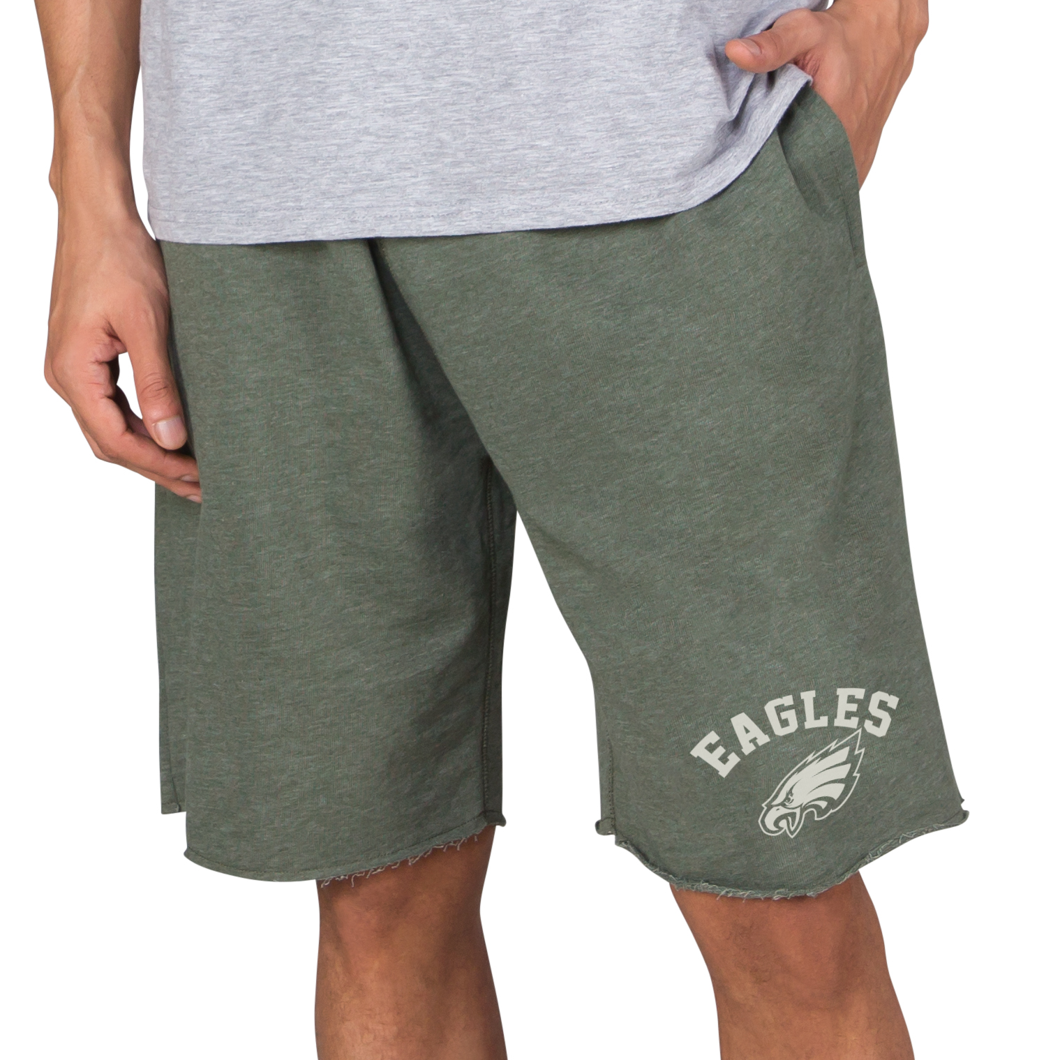 Men's Concepts Sport Green Philadelphia Eagles Mainstream Tri-Blend Shorts