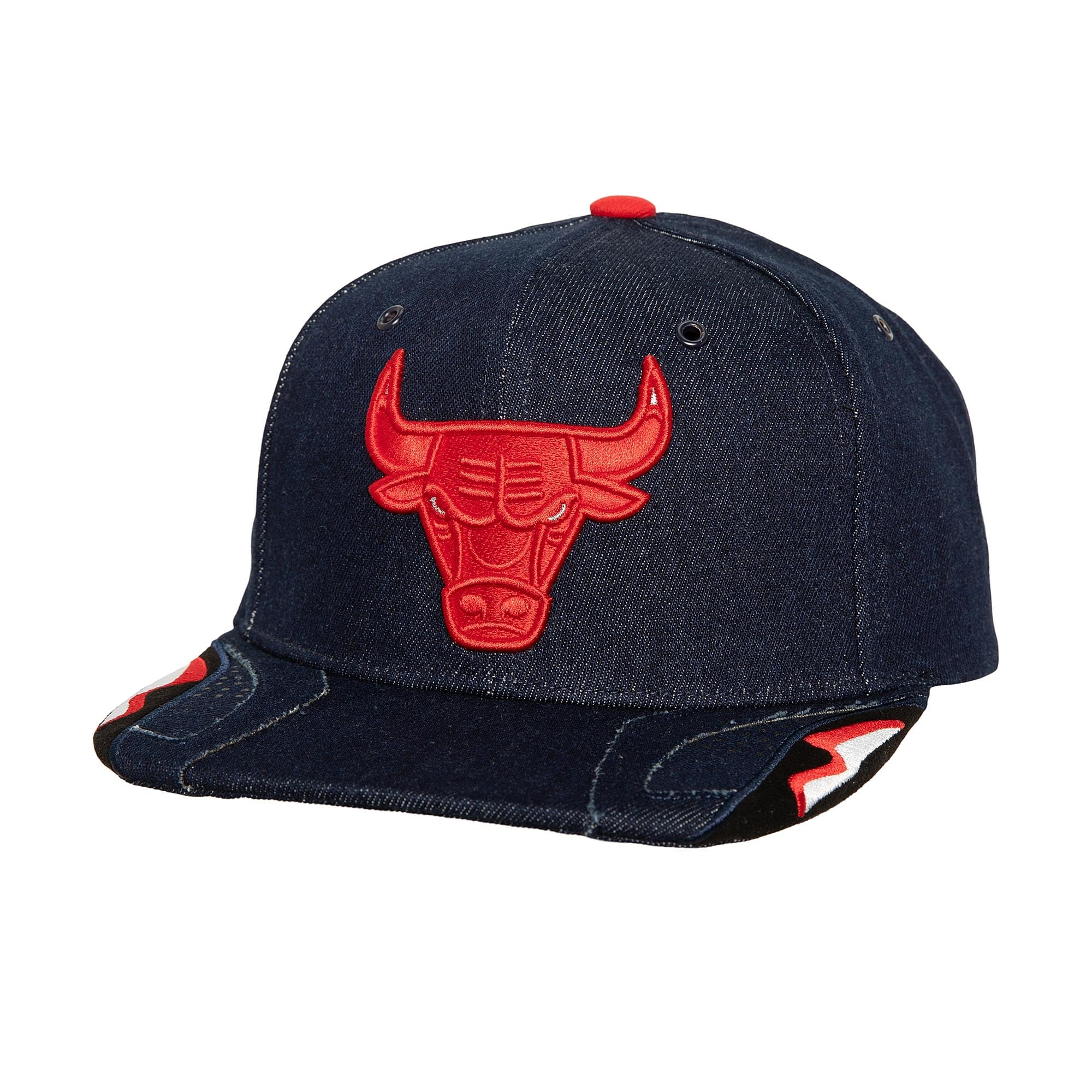Men's Mitchell & Ness Denim Chicago Bulls Day 6 Snapback Hat