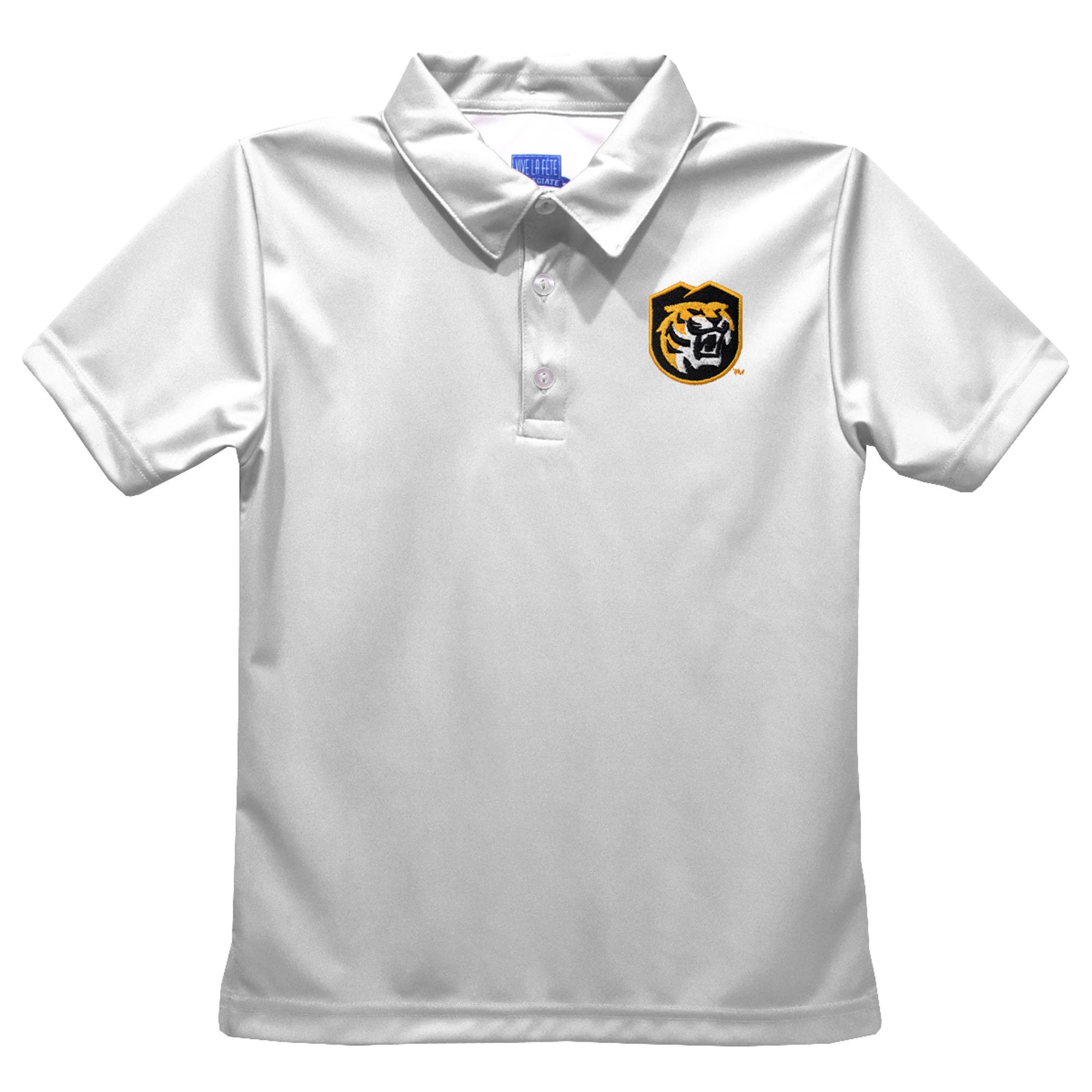Youth Vive La Fete White Colorado College Tigers Solid Polo Youth Vive La Fete White Colorado College Tigers Solid Polo