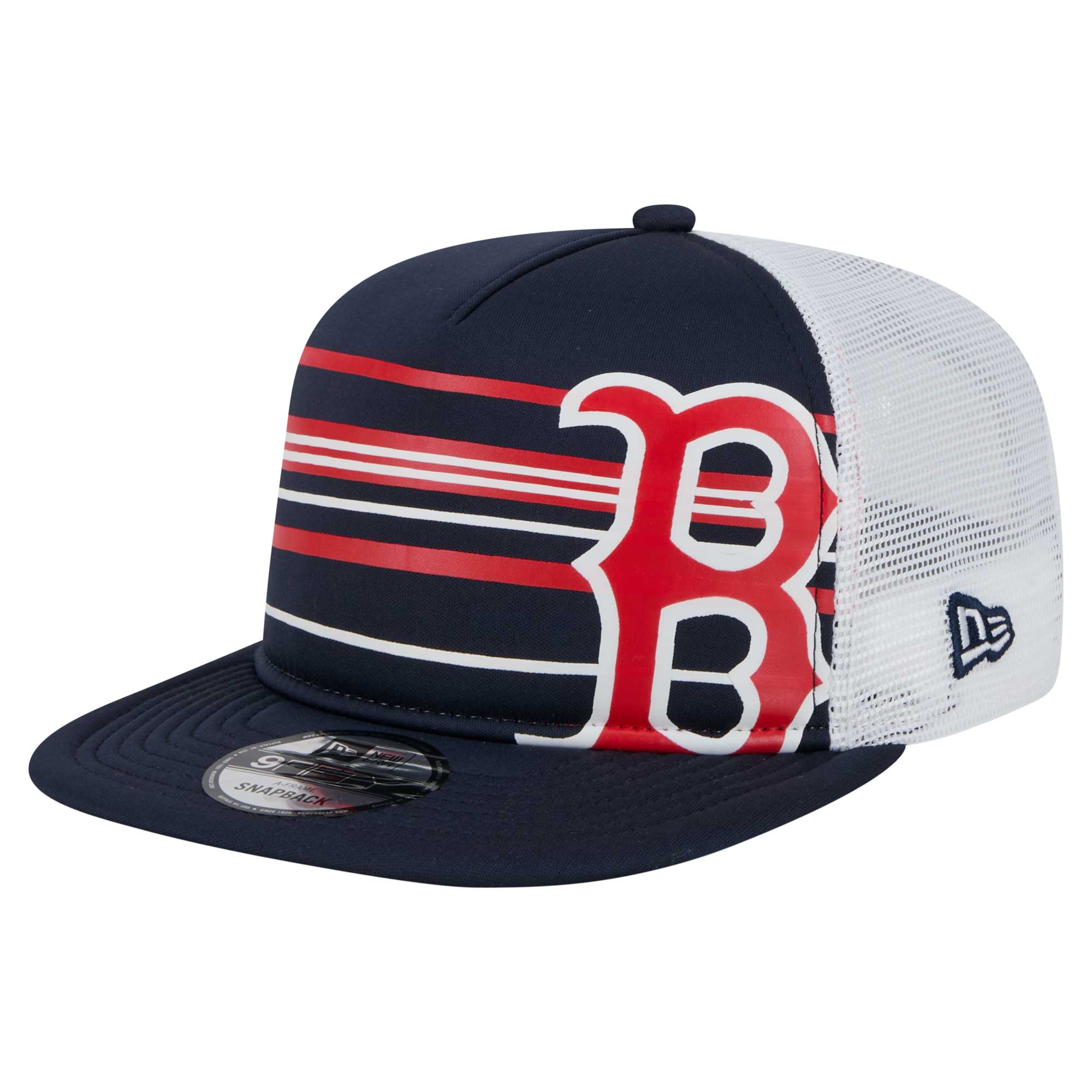 Men’s New Era Navy Boston Red Sox 9FIFTY A-Frame Trucker Snapback Hat Men’s New Era Navy Boston Red Sox 9FIFTY A-Frame Trucker Snapback Hat