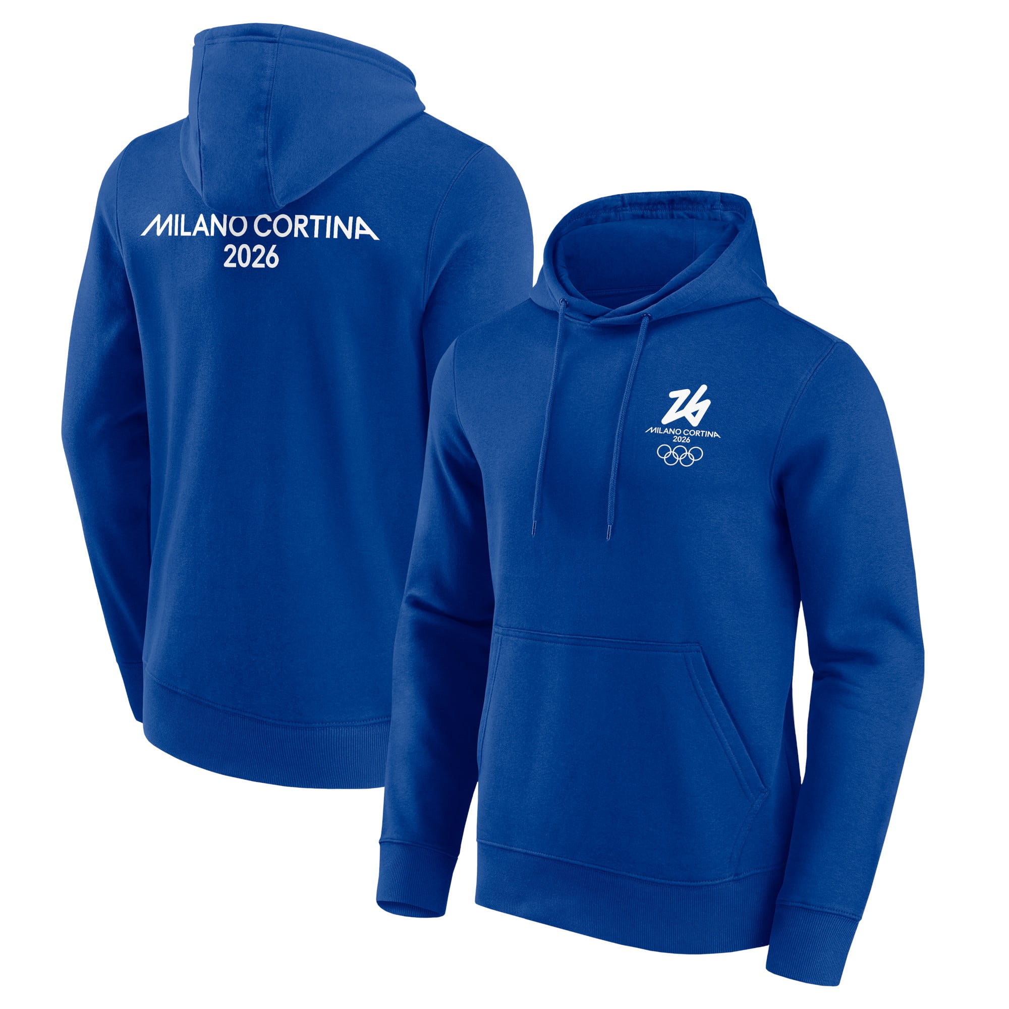 Felpa con cappuccio con logo delle Olimpiadi di Milano Cortina 2026 - Blu