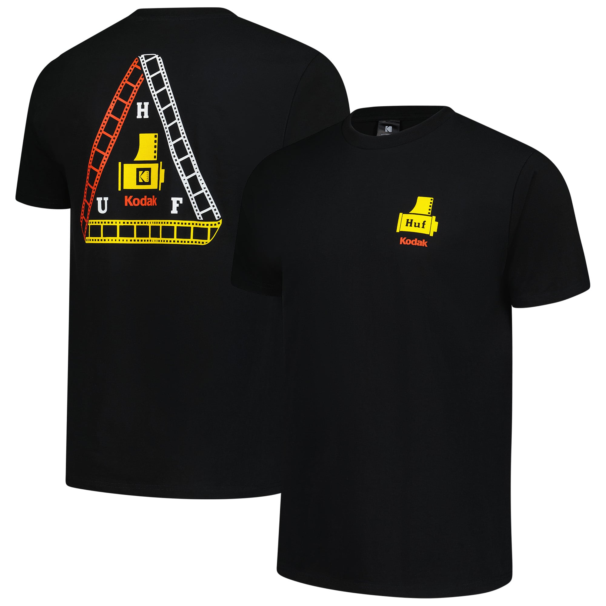 Men's Huf Worldwide  Black Kodak Triple Film T-Shirt