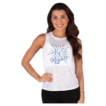 Women's Concepts Sport White Kansas City Royals Infuse Tank Top