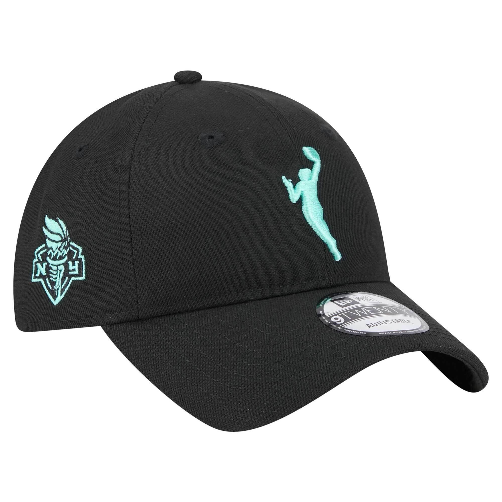 New Era Men's Black New York Liberty 9TWENTY Adjustable Hat - Black