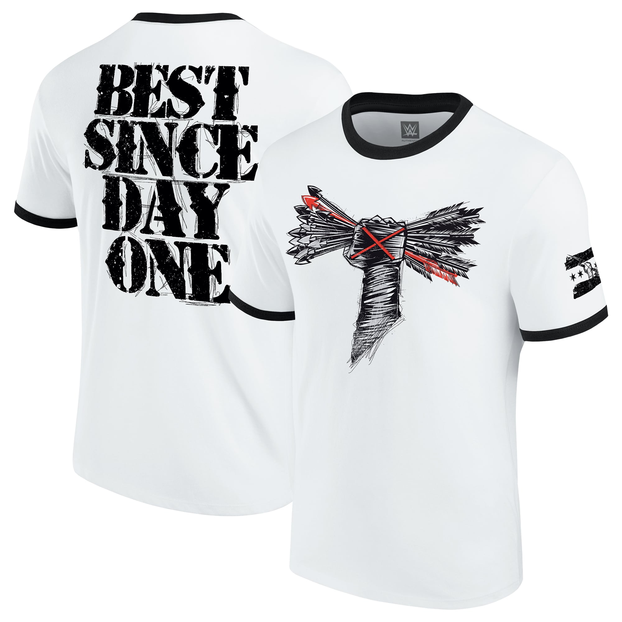 Men's White CM Punk Best Since Day One Retro T-Shirt