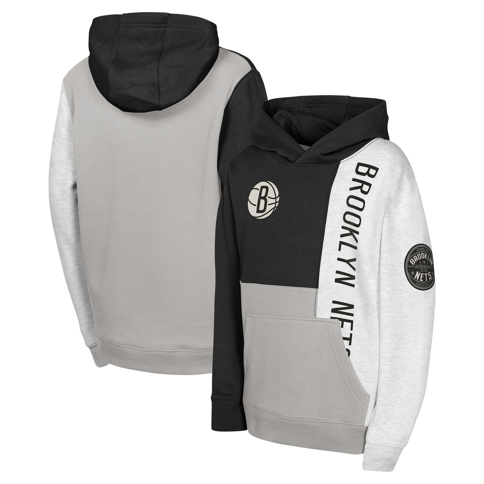 Youth Black Brooklyn Nets Splash Pullover Hoodie Youth Black Brooklyn Nets Splash Pullover Hoodie